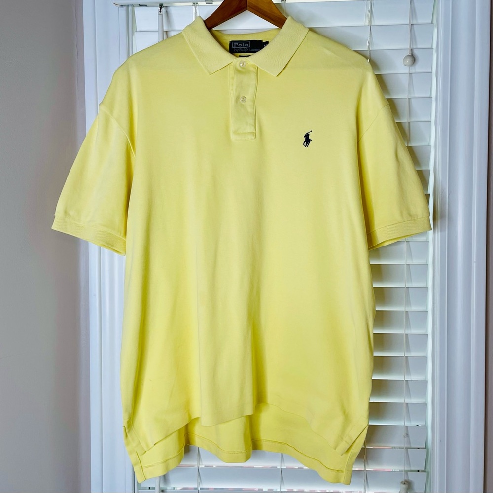 POLO BY RALPH LAUREN MENS SIZE MEDIUM SOFT COTTON YELLOW GREAT CONDITION